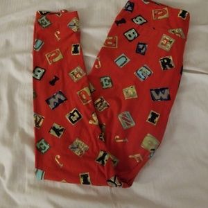 Letter Tall and Curvy Lularoe Leggings